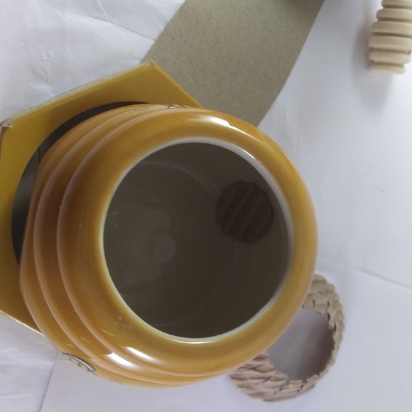 NEW BPA free  small cute honey jar  W/ bee dipper - Picture 7 of 15